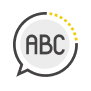 letters in bubble icon letters in bubble icon