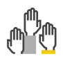 raise hands icon raise hands icon